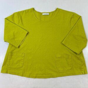 Bryn Walker Lagenlook Womens Top 3/4 Sleeve Size Medium